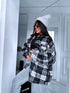Plaid shirt "RAINY DAY" VMC58 - BLACK